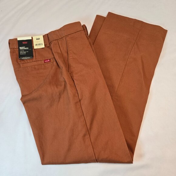 LEVI'S Women's  Baggy Trousers  24X31 - Baked Clay - Picture 8 of 14